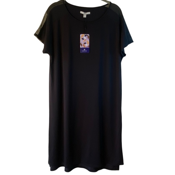 NWT Honeylove BlissWear Black Nightshirt Nightgown Sleep Shirt Ultra Soft SZ S - Picture 5 of 14